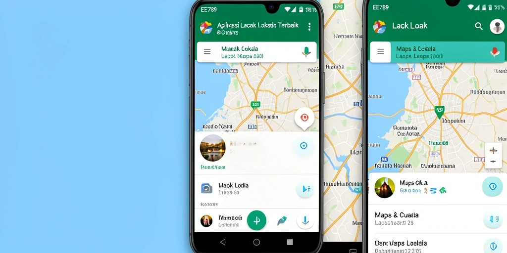 Tampilan antarmuka EE789 yang intuitif untuk melacak lokasi.