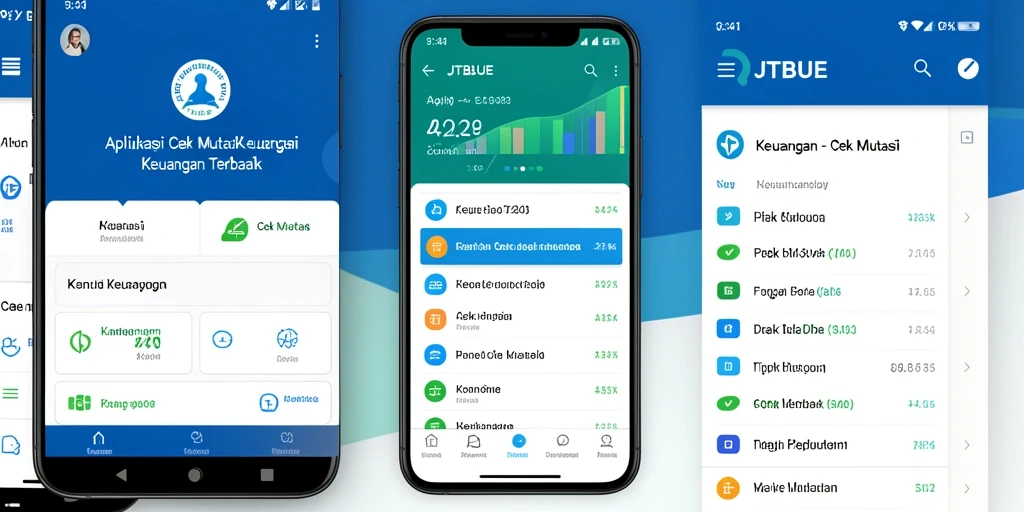 Antarmuka JTBLUE menampilkan daftar mutasi keuangan secara jelas.
