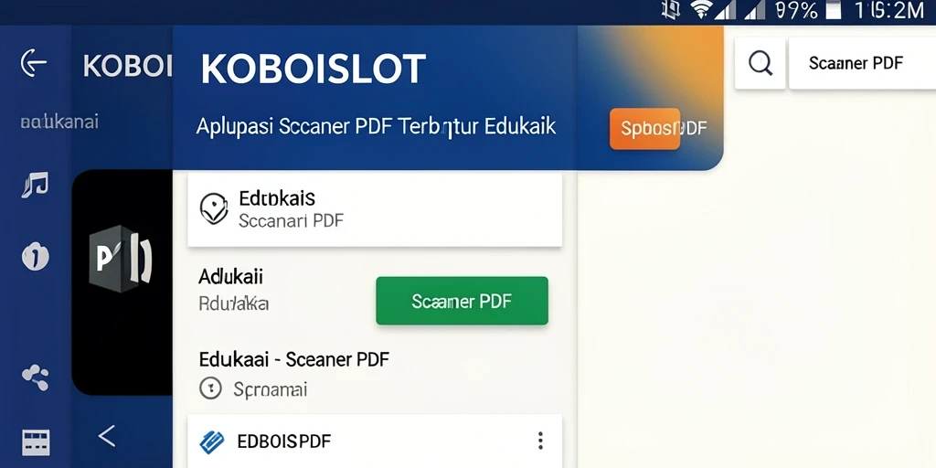 Antarmuka KOBOISLOT yang simpel dan fungsional untuk pemindaian PDF.