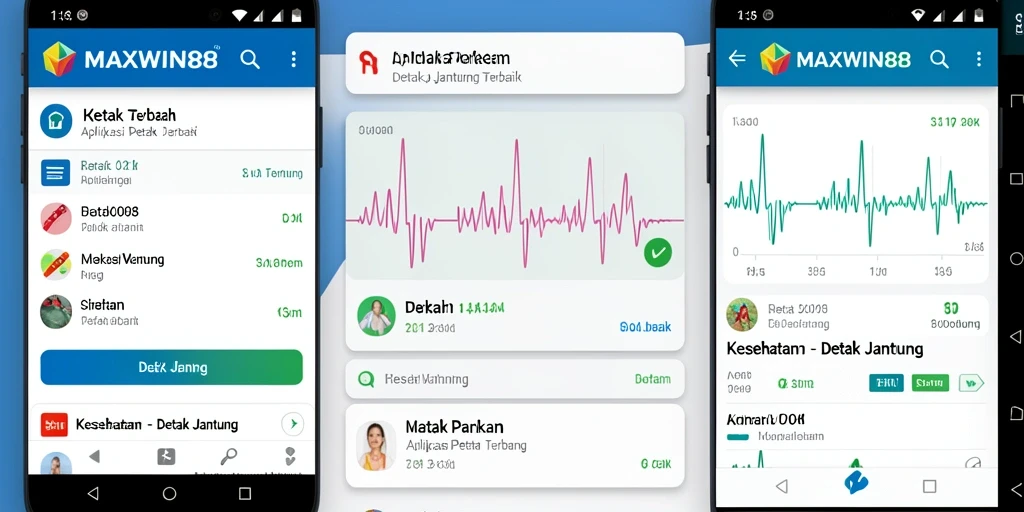 Tampilan antarmuka MAXWIN88 untuk pemantauan Detak Jantung yang intuitif.